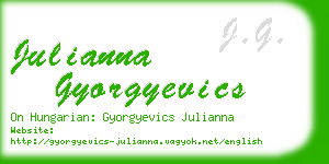 julianna gyorgyevics business card